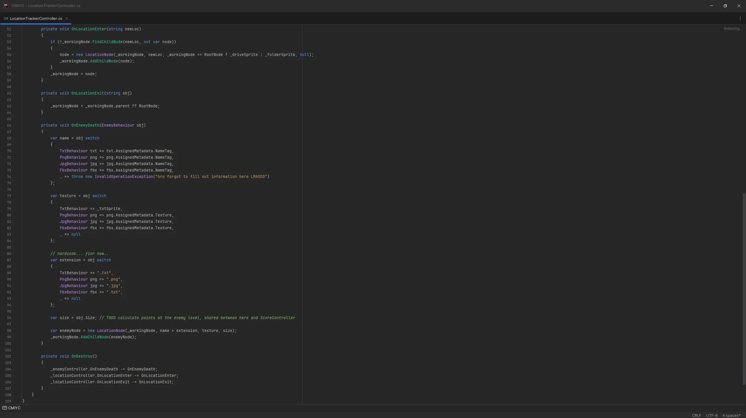 Image showing code from Cache Me If You Can's codebase.
